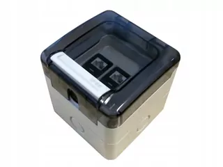 Hermetická zásuvka 2 x RJ45 IP66 na povrchovú montáž (nie je vybavená) ALANTEC - ALANtec